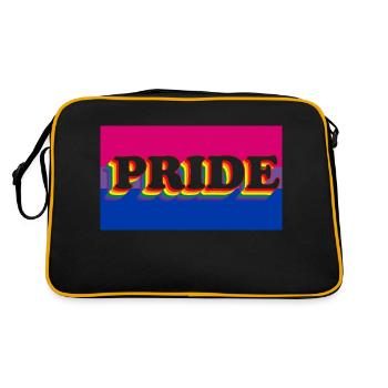 Bi Pride - Retro Bag - black/gold - Back