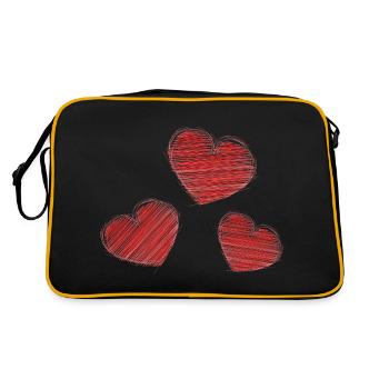 RETIREMENT. HAPPY RETIREMENT. HAPPY RETIREMENT. HEART - Retro Bag - black/gold - Back