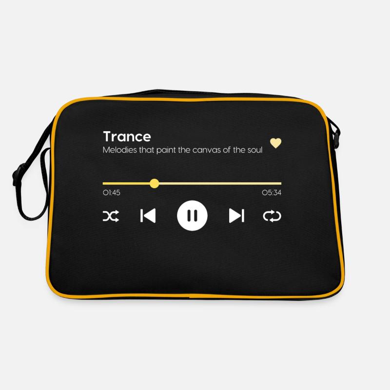 Trance - Retro Tasche - Schwarz/Gold