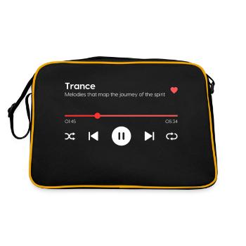Trance - Retro Bag - black/gold - Back