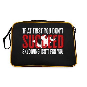 Échec du parachutisme ? Ce n’est pas votre truc ! Un design épique - Sac Retro - noir/or - Dos