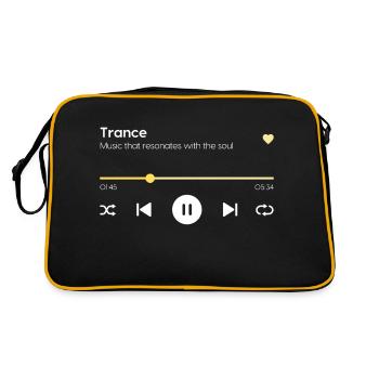 Trance - Retro Bag - black/gold - Back