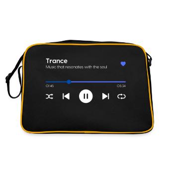 Trance - Retro Bag - black/gold - Back