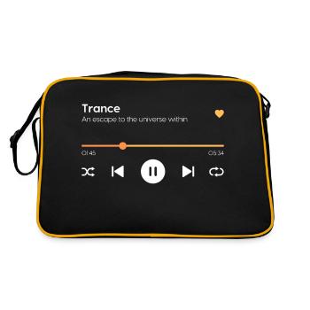 Trance - Retro Bag - black/gold - Back
