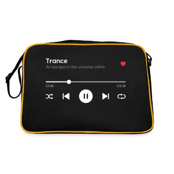 Trance - Retro Bag - black/gold - Back
