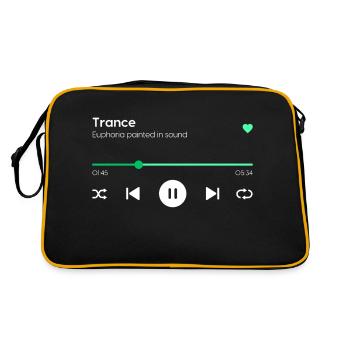 Trance - Retro Bag - black/gold - Back