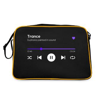 Trance - Retro Bag - black/gold - Back