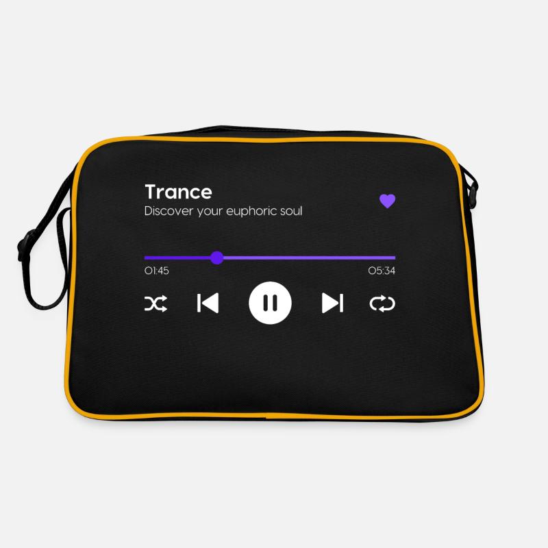 Trance - Retro Tasche - Schwarz/Gold