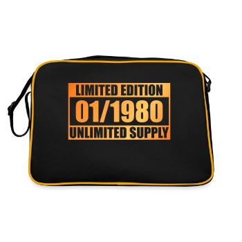 Édition Limitée 44ème Anniversaire - ꝏ Fourniture 01/1980 - Sac Retro - noir/or - Dos