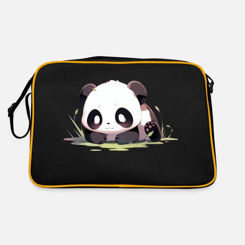Adorable Panda Retro Bag