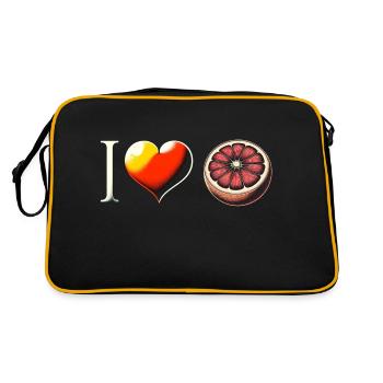 J’adore le pamplemousse - Sac Retro - noir/or - Dos