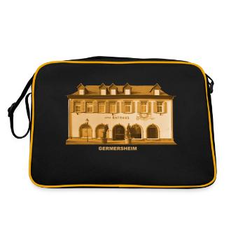 Mairie de Germersheim Rhin Rhénanie-Palatinat - Sac Retro - noir/or - Dos