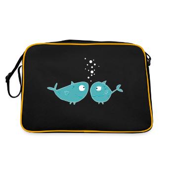 Poissons - Sac Retro - noir/or - Dos