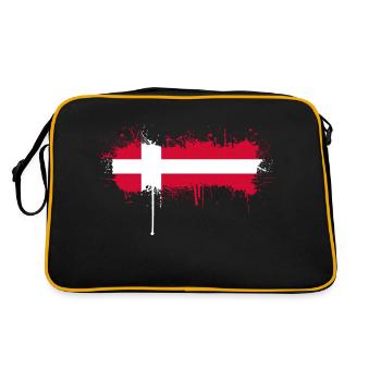 Danemark Europe Drapeau danois symboles nationaux norden - Sac Retro - noir/or - Dos