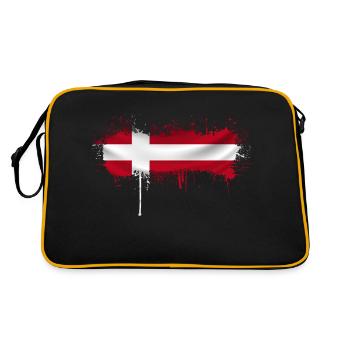 Danemark Europe Drapeau danois symboles nationaux norden - Sac Retro - noir/or - Dos