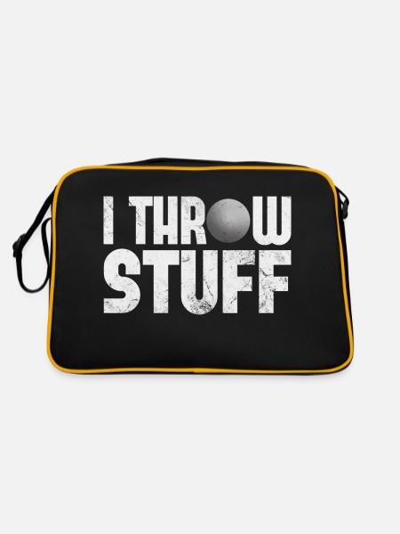 Funny I Throw Stuff - Ball Throwing Expert Track - Retro Bag - black/gold - Back