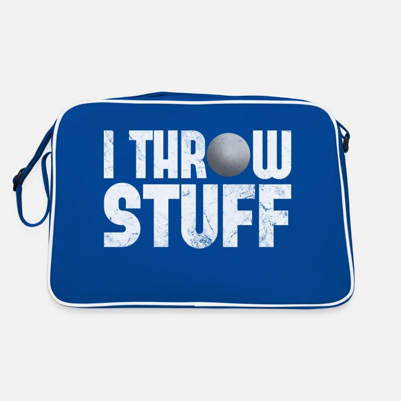 Funny I Throw Stuff - Ball Throwing Expert Track Retro Tasche