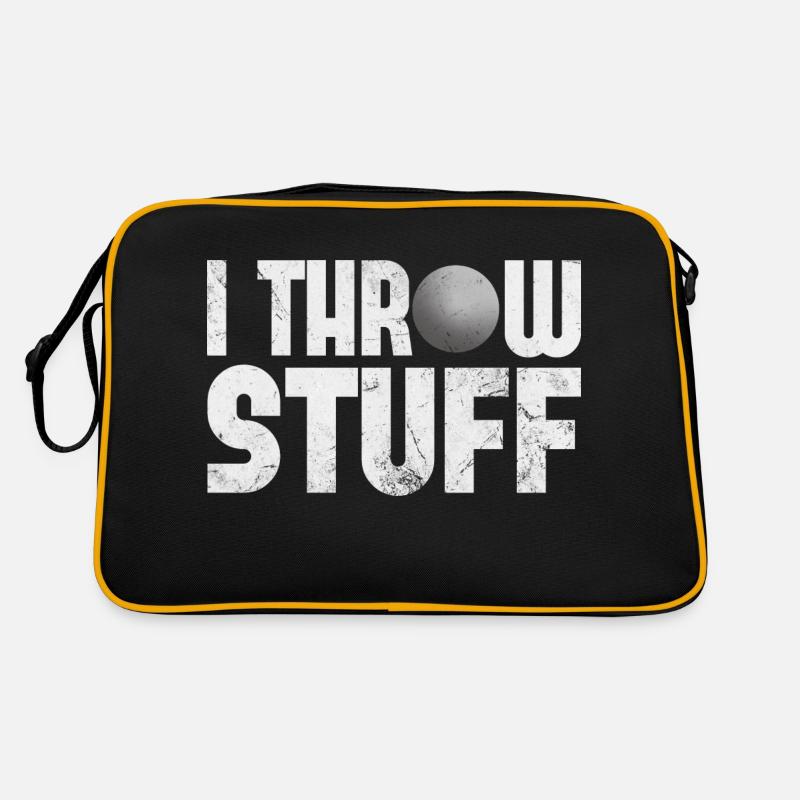 Funny I Throw Stuff - Ball Throwing Expert Track Retro Bag