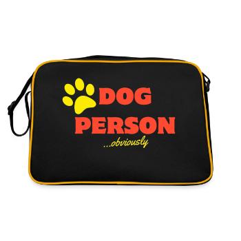 Chien Personne - Sac Retro - noir/or - Dos