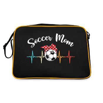 Mama Soccer Stuff Mamans Joueur Heratbeat Soccer Maman - Sac Retro - noir/or - Dos