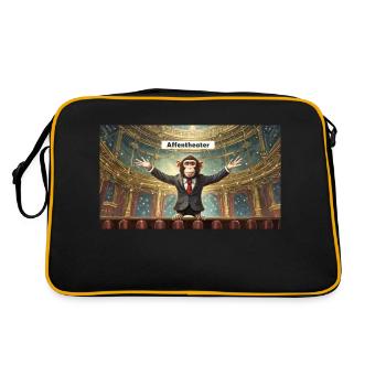 Pun ambiguous expression – Affentheater (farce) - Retro Bag - black/gold - Back