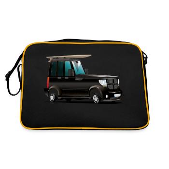 FunnyNitro - Retro Tasche - Schwarz/Gold - Hinten