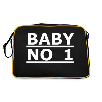 BABY NO 1 - Retro Bag - black/gold - Back