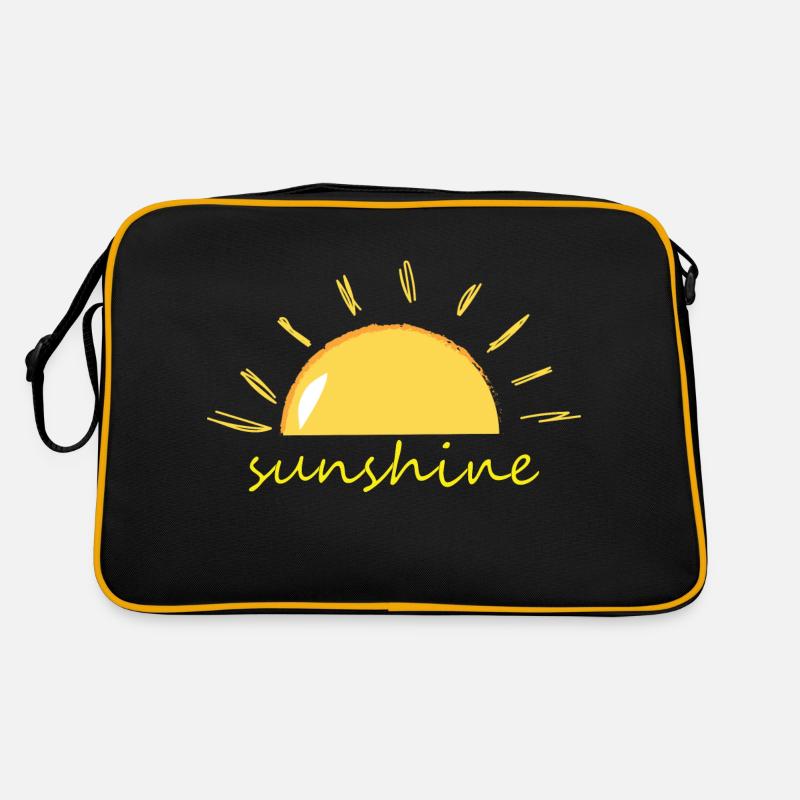 Soleil - Sac Retro - noir/or