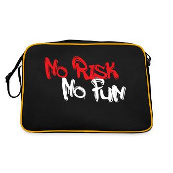 No Risk No Fun - Retro Bag - black/gold - Back