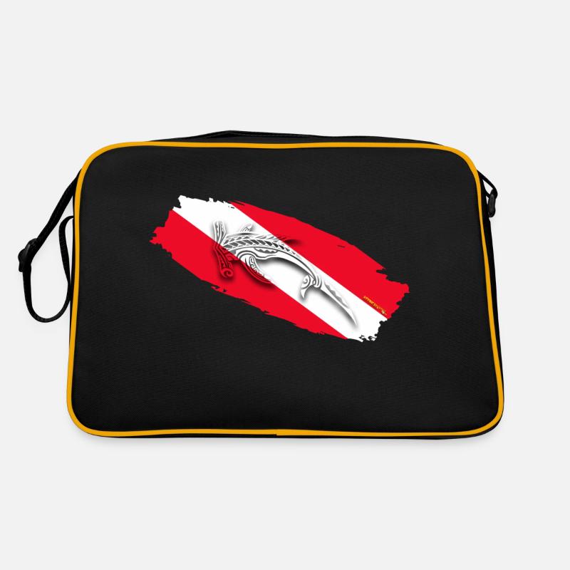 Hai-Tauchen - Retro Tasche - Schwarz/Gold