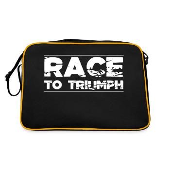 thrilling experiences horse racing bets thrill - Retro Bag - black/gold - Back