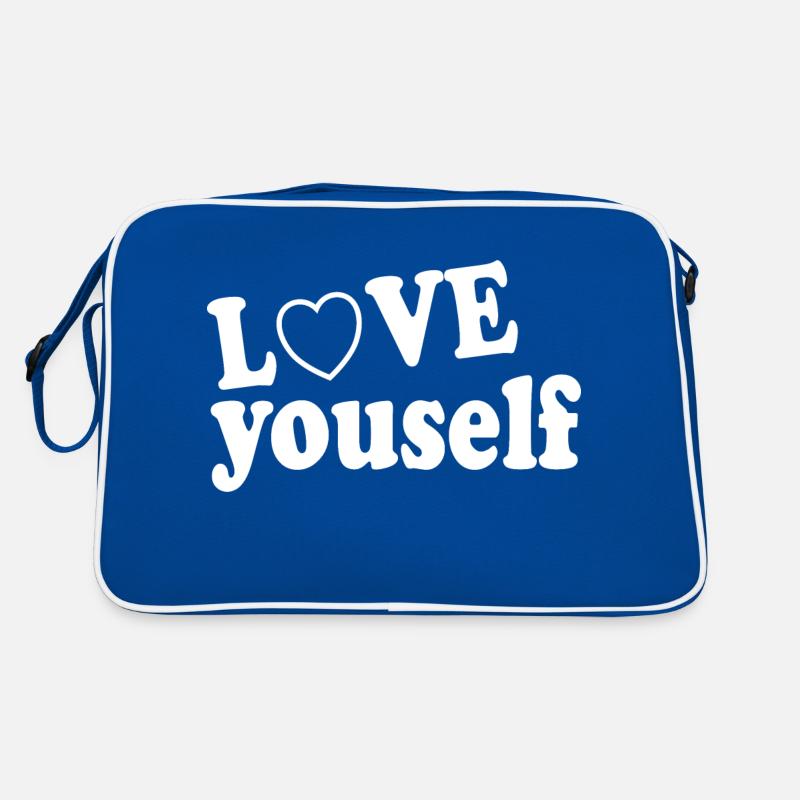 Liebe dich selbst Retro Tasche