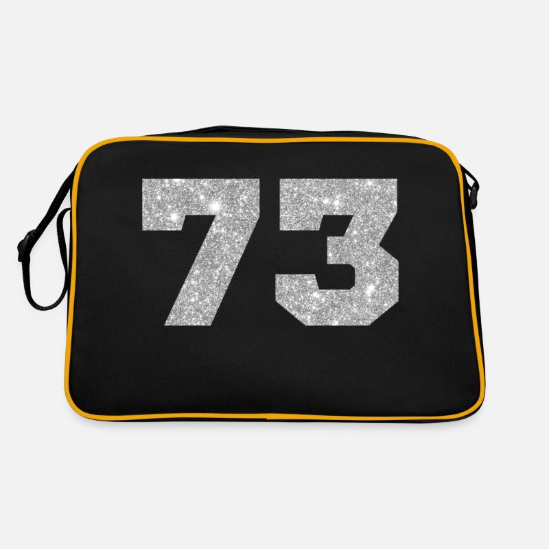 73 Silber Glitter - 73 Geburtstag Retro Tasche