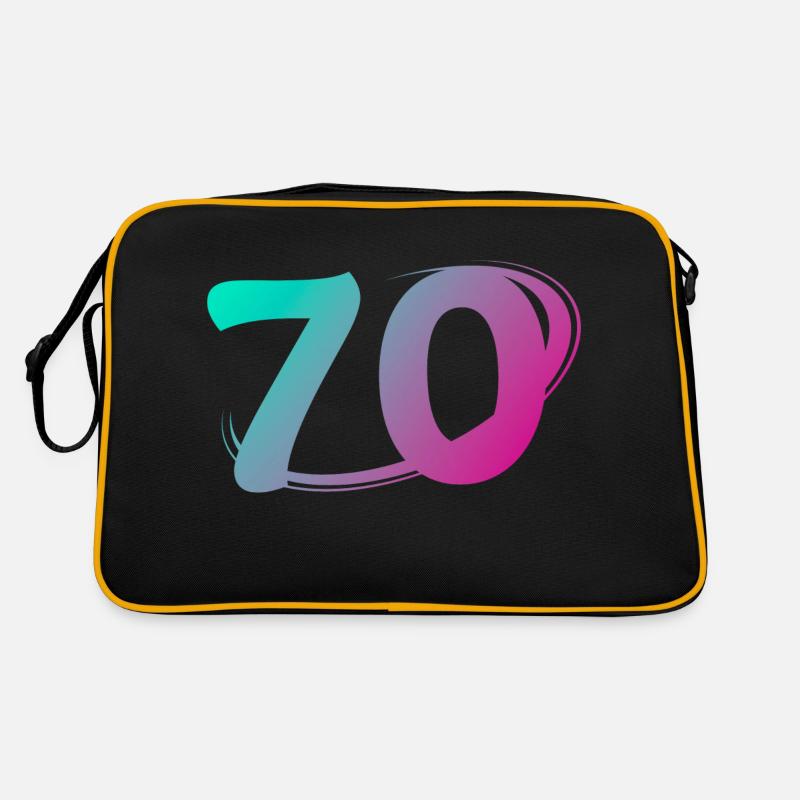 Number 70 multicolor Retro Bag