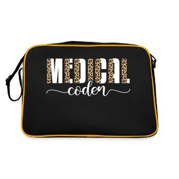 medical coder Design for a medical coder - Retro Bag - black/gold - Back