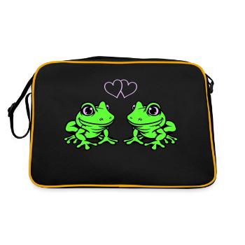 Frog Comic Love - Retro Bag - black/gold - Back