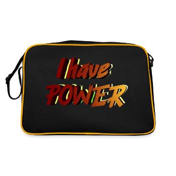 I Have Power - Retro Bag - black/gold - Back