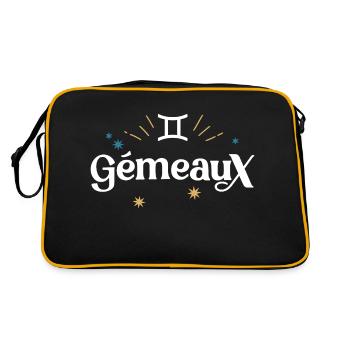 Gémeaux - Sac Retro - noir/or - Dos