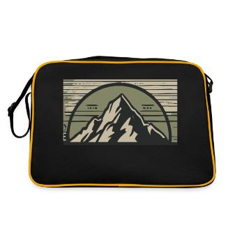 Aventure d’alpinisme en montagne - Sac Retro - noir/or - Dos