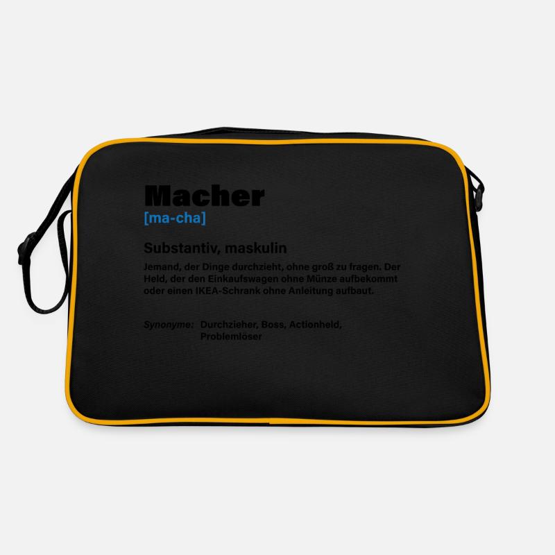 Macher – Der Chef unter den Machern Retro Tasche