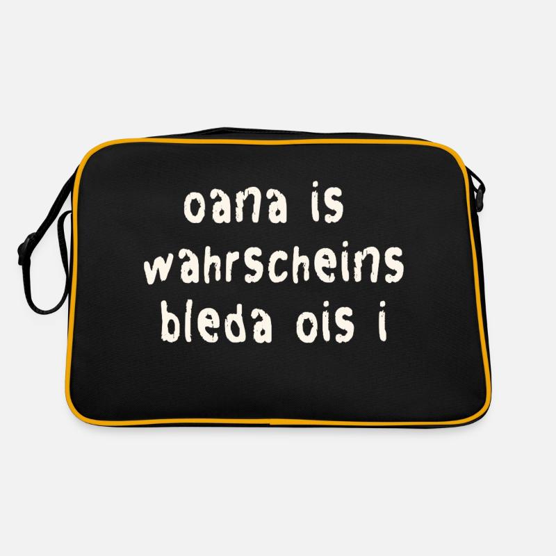Funny Bavarian saying Retro Bag