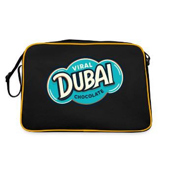 Chocolat viral de Dubaï - Sac Retro - noir/or - Dos