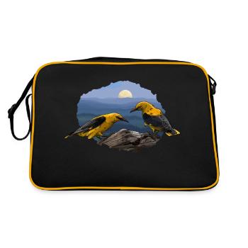 Les Loriots au clair de lune - Sac Retro - noir/or - Dos
