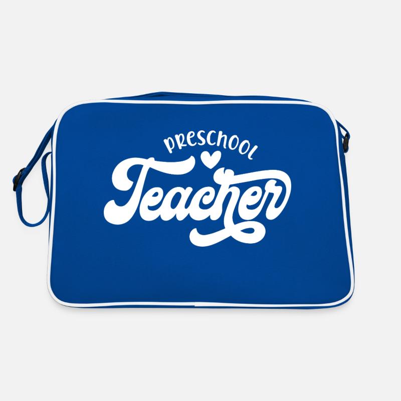 Vorschullehrer Von Herzen kommender Wertschätzungsstil Retro Tasche