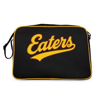 Eaters (Vintage Flowing Baseball Typography ) - Sac Retro - noir/or - Dos