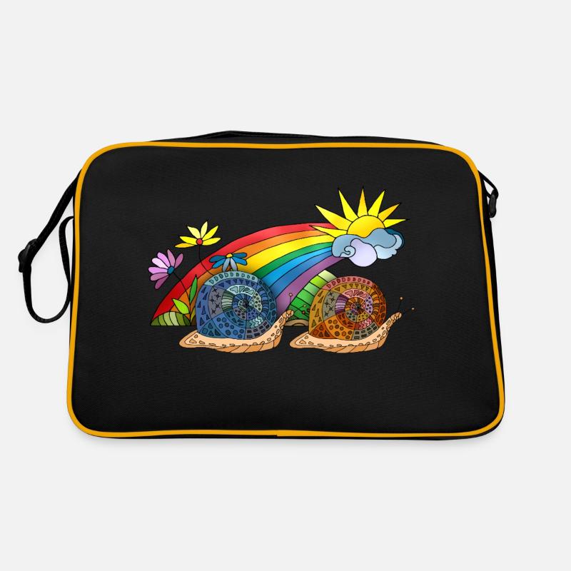 Schnecken Retro Tasche