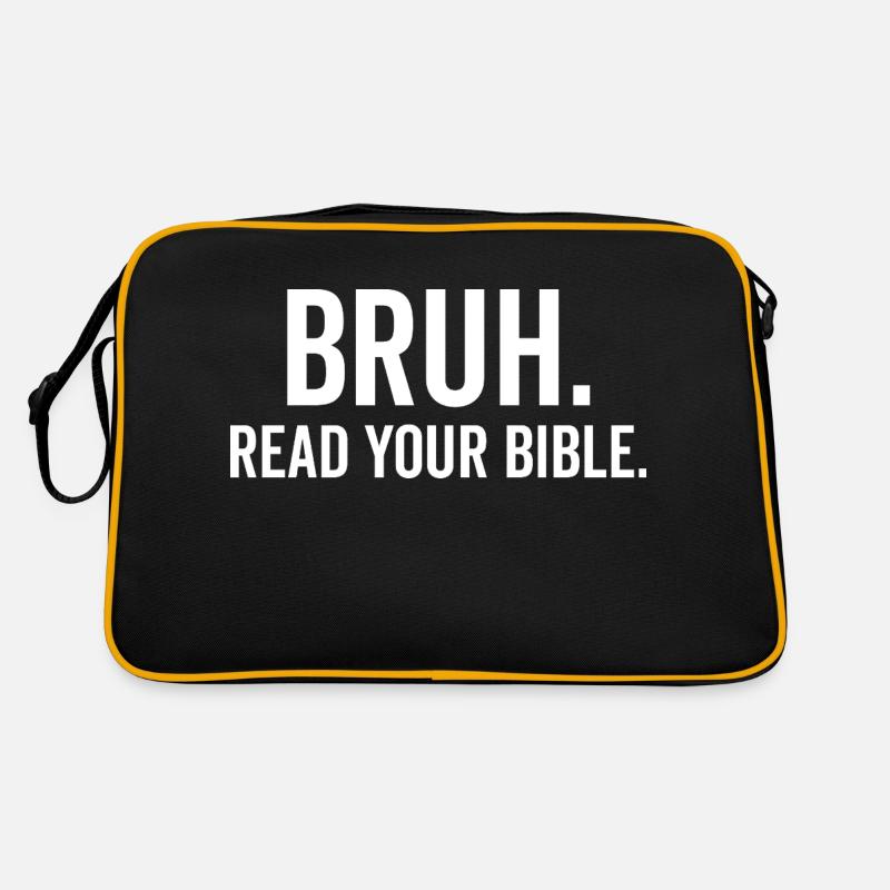 Bruh Read Your Bible Retro Bag