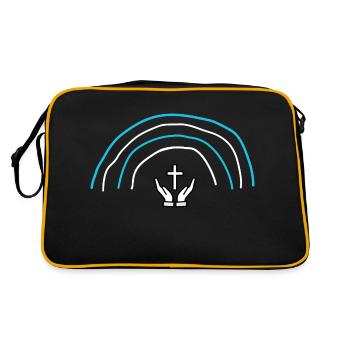 croix catholique irradiante - Sac Retro - noir/or - Dos