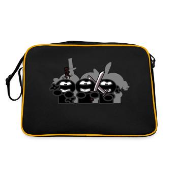 Ninja - Sac Retro - noir/or - Dos