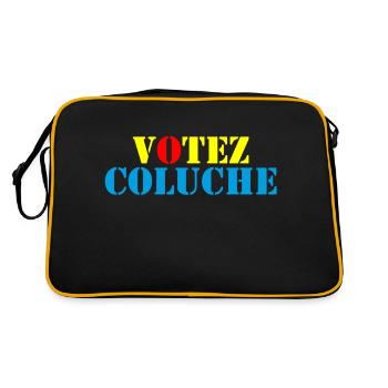 Votez Coluche 01 - Sac Retro - noir/or - Dos